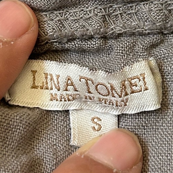 Lina Tomei Linen Sleeveless Dress - Picture 7 of 8